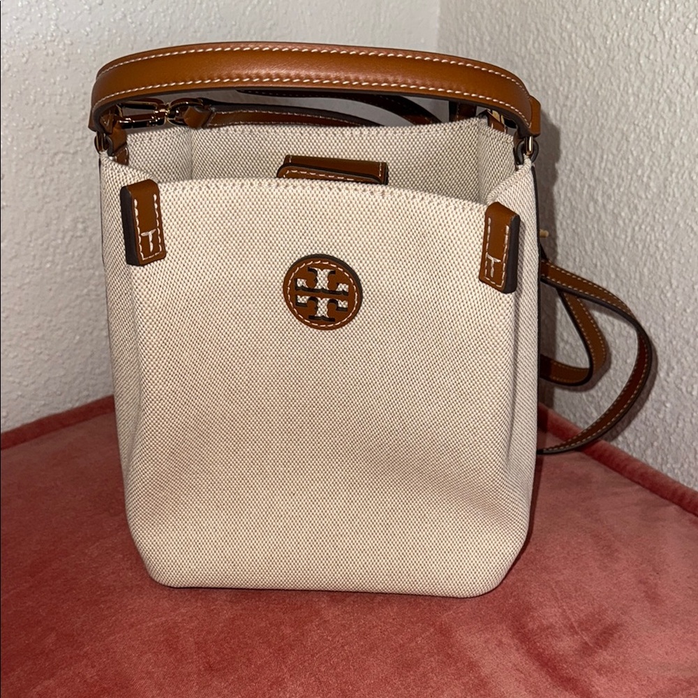 Tory Burch Cream and Brown Women's Bag
